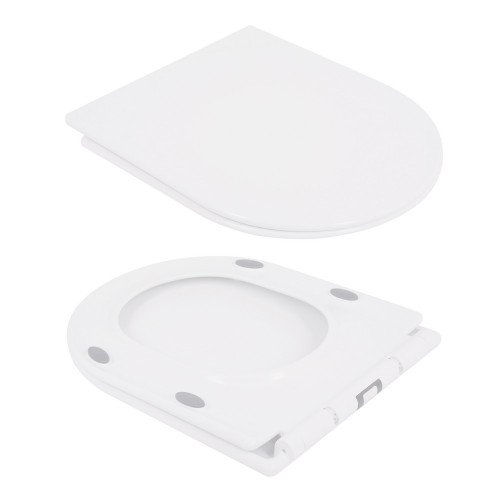 Унитаз-компакт Qtap Presto безободковый с сиденьем Soft-close QT24221217AW