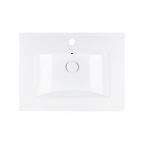 Комплект Qtap Tern 600х580х437 Matt black тумба подвесная + раковина врезная QT1772TPL6023060CMB