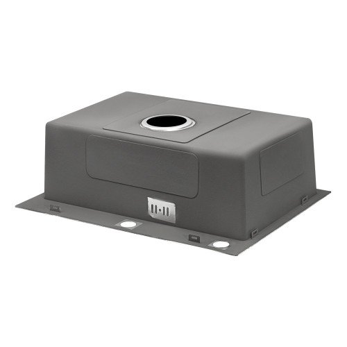 Набор 4 в 1 Qtap кухонная мойка D6045 Satin + смеситель + сушилка + дозатор для моющего средства