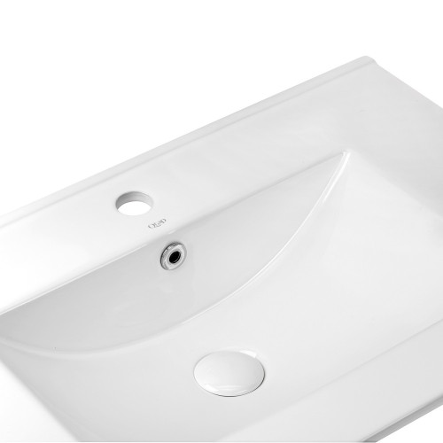 Комплект Qtap Tern 700х725х437 Matt black тумба підлогова + раковина урізна QT1771TNL7023070CMB