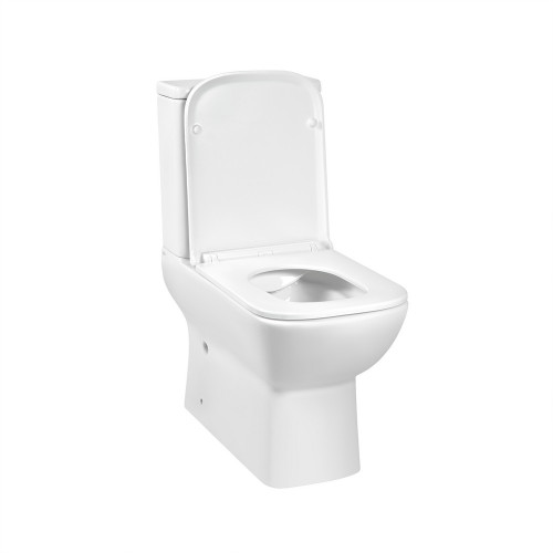 Унітаз-компакт Qtap Aries безобідковий з сидінням Soft-close QT03222171ARW