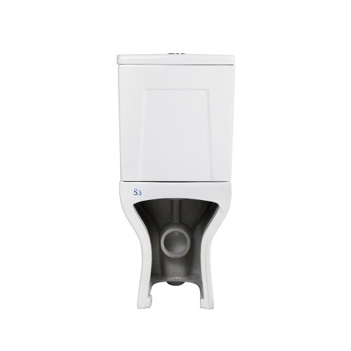 Унитаз-компакт Qtap Aries безободковый с сиденьем Soft-close QT03222171ARW