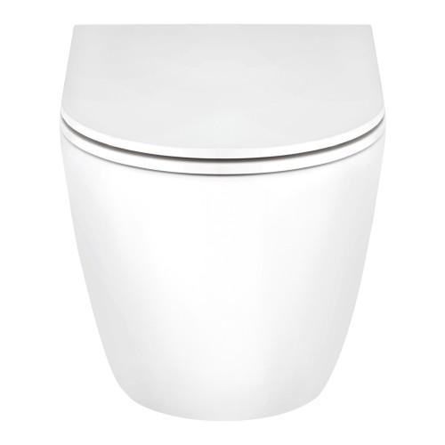 Унитаз подвесной Qtap Scorpio безободковый с сиденьем Slim Soft-close QT1433053ERW