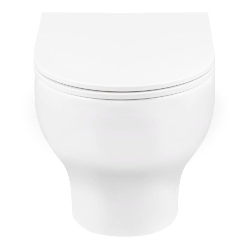 Унітаз підвісний Qtap Aries безобідковий з сідінням Soft-close QT0333063ERW