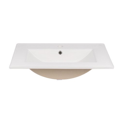 Комплект Qtap Robin 600х580х437 White/Whitish oak тумба підлогова + раковина урізна QT1372TPВ6001WWO