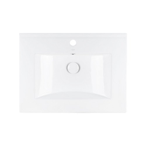 Комплект Qtap Tern 600х580х437 White тумба подвесная + раковина врезная QT1772TPL6013060CW
